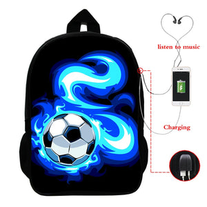 Soccerly Children School Bags 3D Prints Backpack for Boys