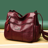 Soft Leather Crossbody Bag for Women Casual Shoulder Bag Ladies Bolsos