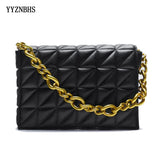 Soft PU Leather Chain Shoulder Bag Retro Casual Women Purses and Handbag