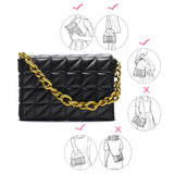 Soft PU Leather Chain Shoulder Bag Retro Casual Women Purses and Handbag