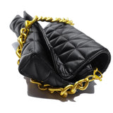 Soft PU Leather Chain Shoulder Bag Retro Casual Women Purses and Handbag