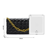 Soft PU Leather Chain Shoulder Bag Retro Casual Women Purses and Handbag