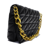 Soft PU Leather Chain Shoulder Bag Retro Casual Women Purses and Handbag
