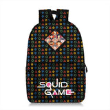 Squid Game Backpack Reduce Burden Large-Capacity Student School Bag