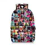 Squid Game Backpack Reduce Burden Large-Capacity Student School Bag