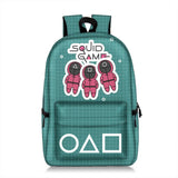 Squid Game Backpack Reduce Burden Large-Capacity Student School Bag