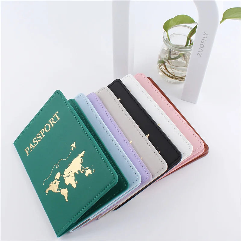 World Map Passport Cover & Luggage Tag Set