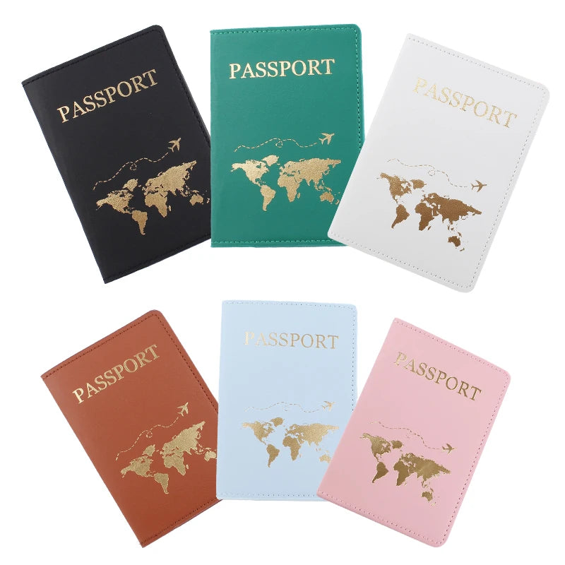 World Map Passport Cover & Luggage Tag Set