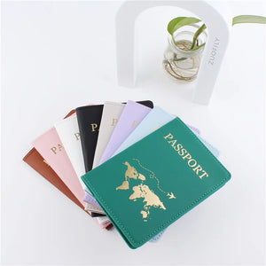 World Map Passport Cover & Luggage Tag Set