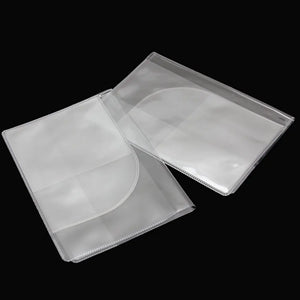 2 x Transparent Passport Holder Cover Case Travel Wallet Protector Folder