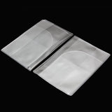 2 x Transparent Passport Holder Cover Case Travel Wallet Protector Folder