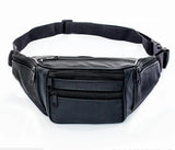 Men Leather Casual Waist Belt Bag Hip Pouch Fanny Pack