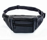 Men Leather Casual Waist Belt Bag Hip Pouch Fanny Pack