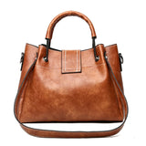 Casual Large Capacity Bucket Bag Women Shoulder Messenger Handbag