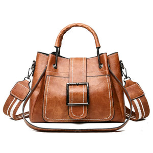 Casual Large Capacity Bucket Bag Women Shoulder Handbag