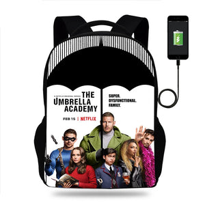 Umbrella Academy School Backpack - Boys & Girls