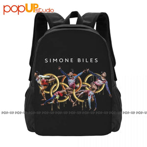 Hot Simone Biles Backpack Large Capacity 3D Printing Outdoor Running