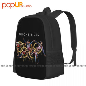 Hot Simone Biles Backpack Large Capacity 3D Printing Outdoor Running