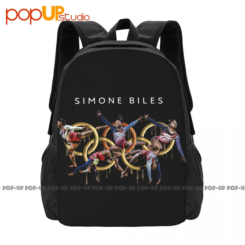 Hot Simone Biles Backpack Large Capacity 3D Printing Outdoor Running