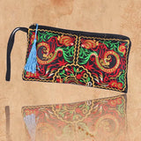 Vintage Ethnic Shoulder Bag Embroidery Boho Hippie Tassel Tote Wallets