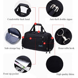 Waterproof Nylon Travel Handbag Men Carry On Weekend Bags Vintage Duffel