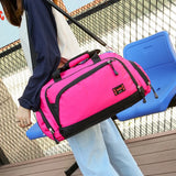 Waterproof Nylon Travel Handbag Men Carry On Weekend Bags Vintage Duffel