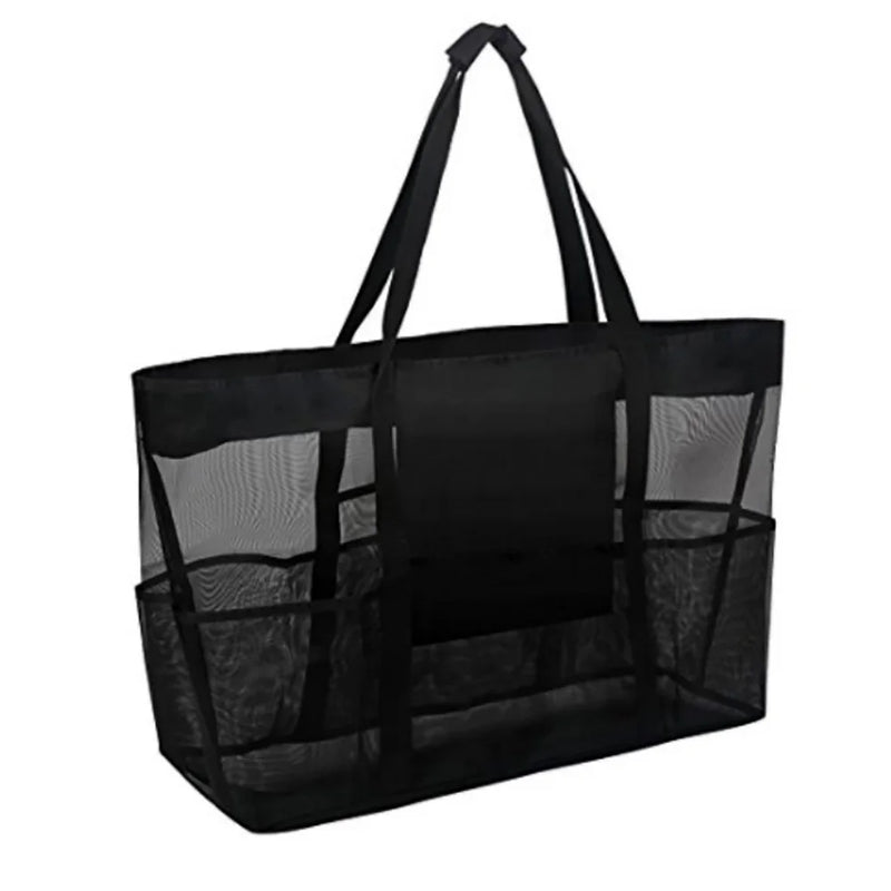 Hot Women Bag Travel Makeup Case Breathable Mesh Beach Toys Bag