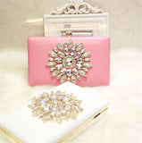 Sunflower Diamond Evening Bag with Chain for Wedding Dinner Banquet