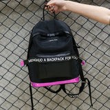 Hot Women Laser Backpack School Bag For Teenage Girls PU Leisure Style Letter Sc