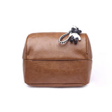 Vintage Leather Backpack for Women - Travel Shoulder Bag