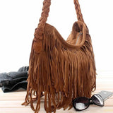 Hot Women Tassel Shoulder Bag Cross Body Suede Fringe Messenger Handbag