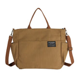 Women's Retro Large Size Canvas Shoulder Bag Crossbody Handbag