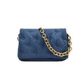 Women's Denim Chain Shoulder Bag|Clutch Purse|Hobo Bag