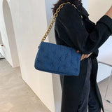 Women's Denim Chain Shoulder Bag|Clutch Purse|Hobo Bag