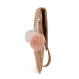Summer Straw Shoulder Bag Retro Style Envelope Purse Wallet