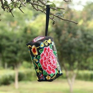 National Embroidery Mini Women Shopping Handbags