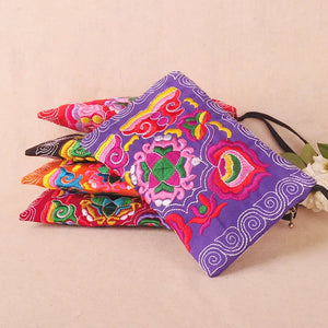 Embroidery Phone Carrybag Small Handbag Holder