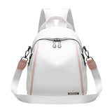 Women's Soft Leather School Backpack - Large Capacity Travel Shoulder Bag