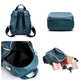 Women's Soft Leather School Backpack - Large Capacity Travel Shoulder Bag