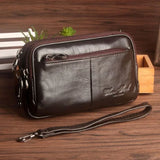 Men Leather Hip Bum Belt Hook Fanny Waist Pack Loop Mobile Bag