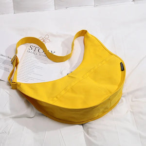 Hot Canvas Bag Casual Shoulder Bag Crossbody Bags For Women Dumplings Bag