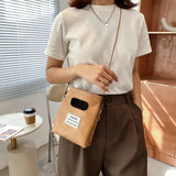 Solid Crossbody Bag for Women Small Handle Bag