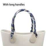 1 Pair Long Floral Scarf for O Bag Handles
