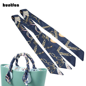 1 Pair Long Floral Scarf for O Bag Handles