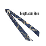 1 Pair Long Floral Scarf for O Bag Handles