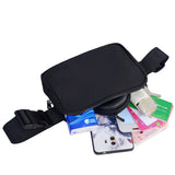 Adjustable Nylon Fanny Pack Waterproof Waist Bag for Running