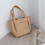 Women's Large Shoulder Bag PU Leather Wild Tote Capacity for Women