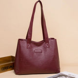 Women's Large Capacity Leather Shoulder Bag