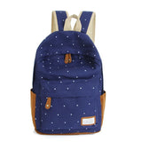 Large Capacity Canvas Laptop Backpack for Students