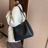 Women's 2-Piece Handbag Set Large Capacity Shoulder Bags PU Leather Wild Bags